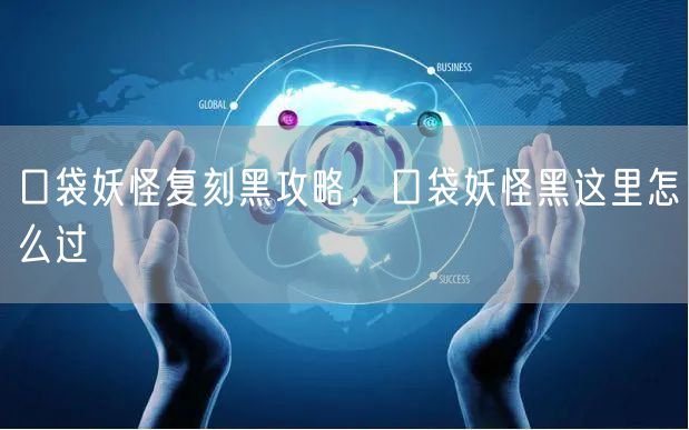 口袋妖怪复刻黑攻略，口袋妖怪黑这里怎么过