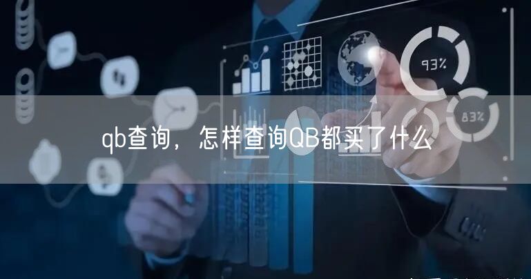 qb查询，怎样查询QB都买了什么