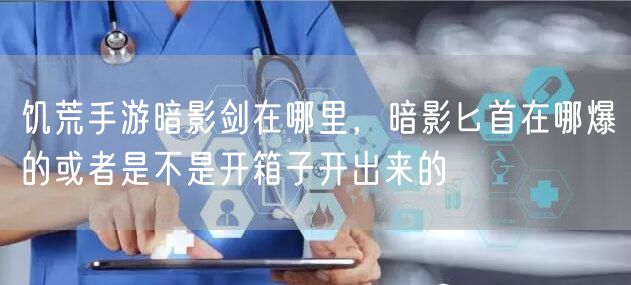 饥荒手游暗影剑在哪里，暗影匕首在哪爆的或者是不是开箱子开出来的