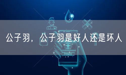 公子羽，公子羽是好人还是坏人