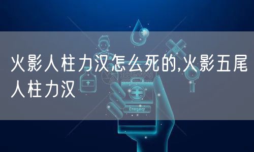 火影人柱力汉怎么死的,火影五尾人柱力汉