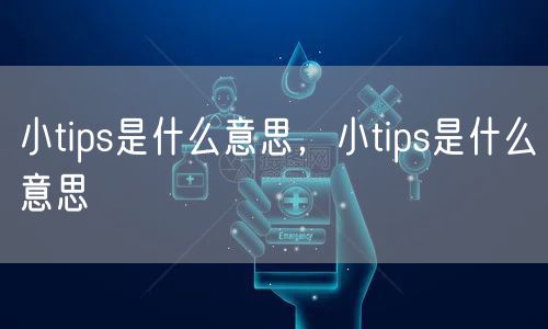 小tips是什么意思，小tips是什么意思