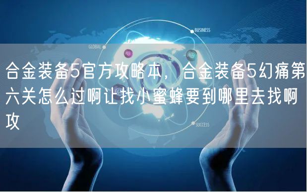 合金装备5官方攻略本,合金装备5幻痛第六关怎么过啊让找小蜜蜂要到哪里去找啊攻