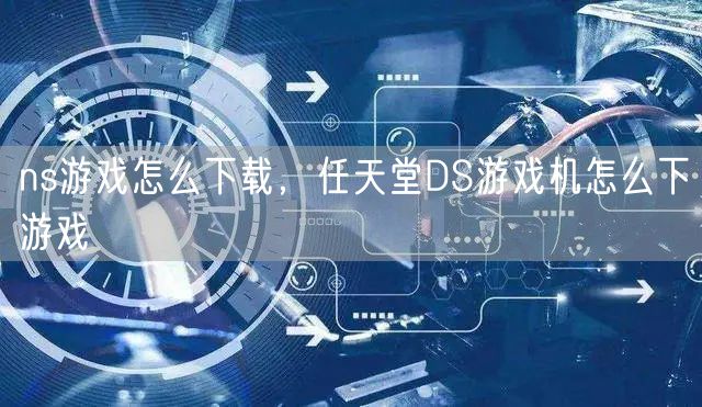 ns游戏怎么下载，任天堂DS游戏机怎么下游戏