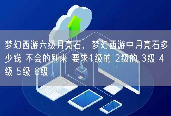 梦幻西游六级月亮石,梦幻西游中月亮石多少钱 不会的别来 要求1级的 2级的 3级 4级 5级 6级