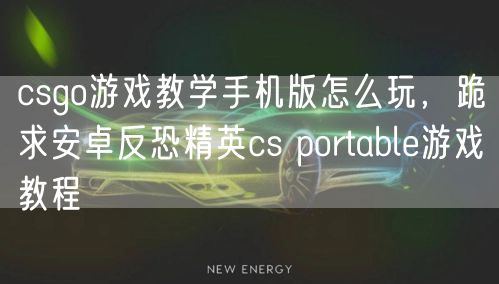 csgo游戏教学手机版怎么玩，跪求安卓反恐精英cs portable游戏教程