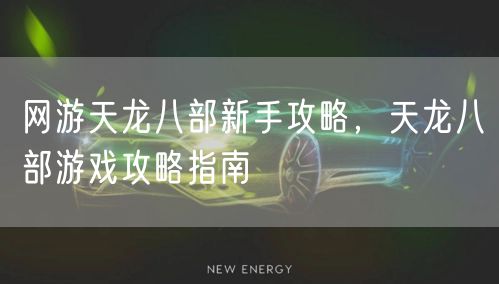 网游天龙八部新手攻略,天龙八部游戏攻略指南