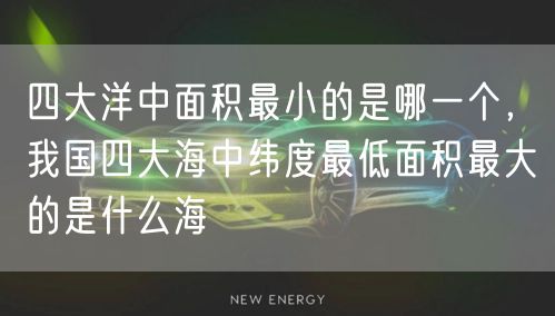 四大洋中面积最小的是哪一个，我国四大海中纬度最低面积最大的是什么海