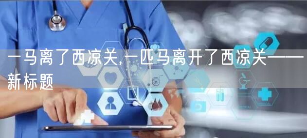 一马离了西凉关,一匹马离开了西凉关——新标题