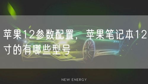 苹果12参数配置,苹果笔记本12寸的有哪些型号