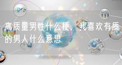高质量男性什么梗,我喜欢有质的男人什么意思