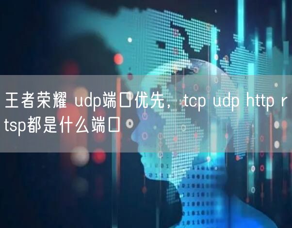 王者荣耀 udp端口优先,tcp udp http rtsp都是什么端口