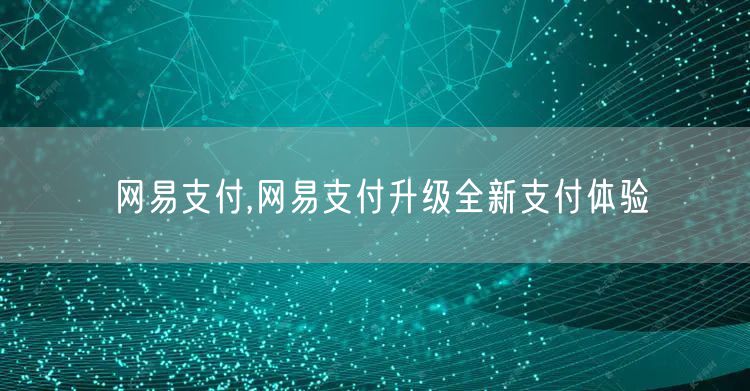 网易支付,网易支付升级全新支付体验