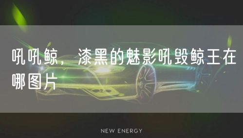 吼吼鲸,漆黑的魅影吼毁鲸王在哪图片