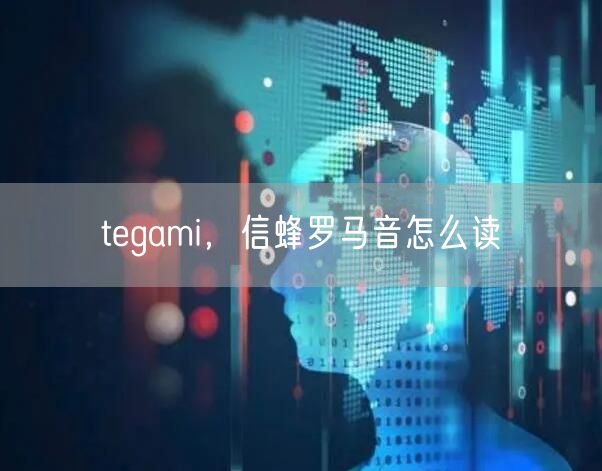 tegami，信蜂罗马音怎么读