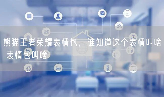 熊猫王者荣耀表情包，谁知道这个表情叫啥 表情包叫啥