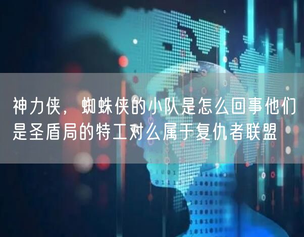 神力侠，蜘蛛侠的小队是怎么回事他们是圣盾局的特工对么属于复仇者联盟
