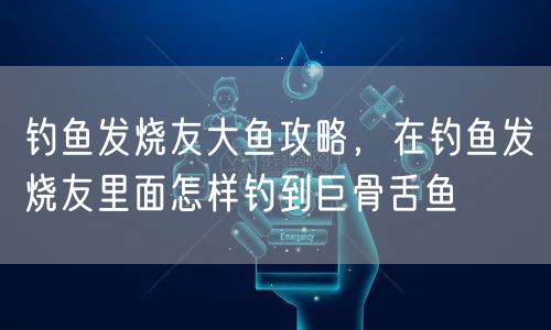 钓鱼发烧友大鱼攻略，在钓鱼发烧友里面怎样钓到巨骨舌鱼