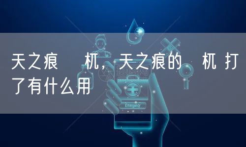 天之痕 梼杌，天之痕的梼杌 打了有什么用