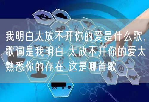 我明白太放不开你的爱是什么歌，歌词是我明白 太放不开你的爱太熟悉你的存在 这是哪首歌