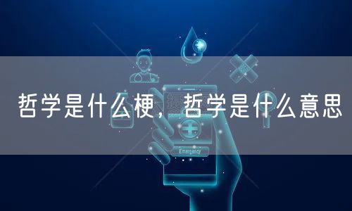 哲学是什么梗,哲学是什么意思