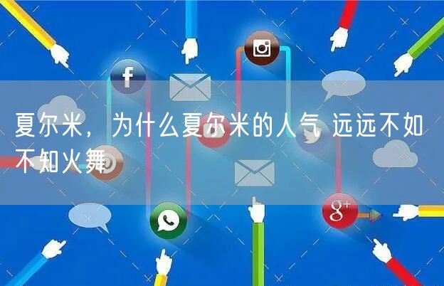 夏尔米，为什么夏尔米的人气 远远不如 不知火舞