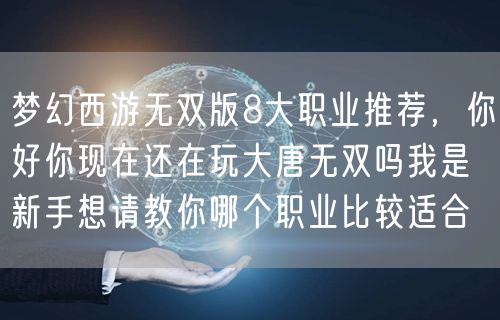 梦幻西游无双版8大职业推荐，你好你现在还在玩大唐无双吗我是新手想请教你哪个职业比较适合