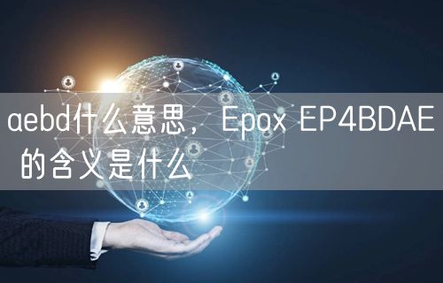 aebd什么意思,Epox EP4BDAE 的含义是什么