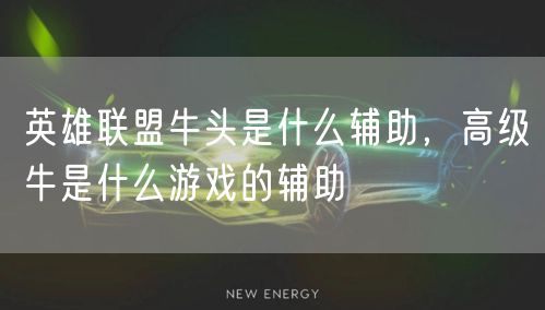 英雄联盟牛头是什么辅助，高级牛是什么游戏的辅助