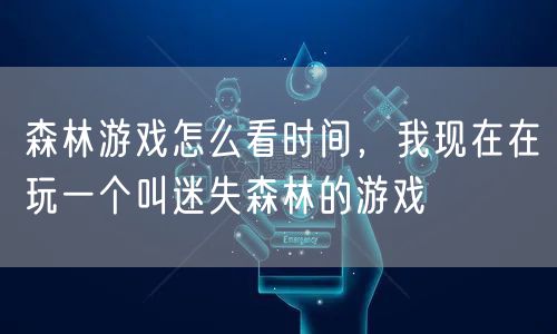 森林游戏怎么看时间，我现在在玩一个叫迷失森林的游戏