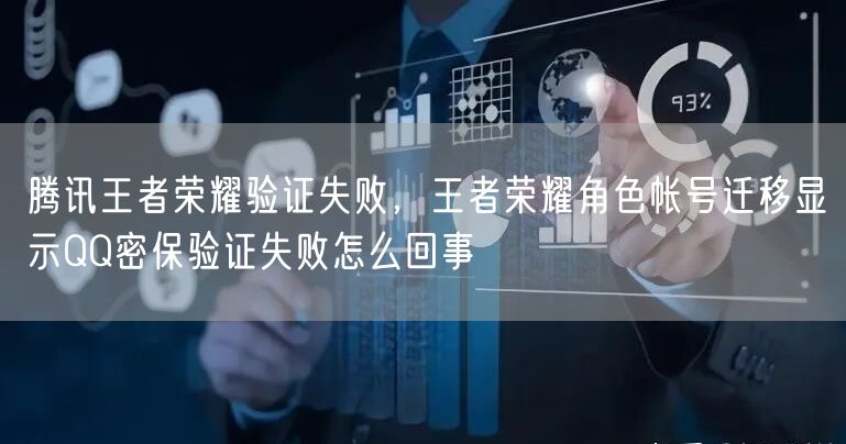 腾讯王者荣耀验证失败,王者荣耀角色帐号迁移显示QQ密保验证失败怎么回事