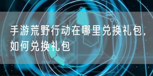 手游荒野行动在哪里兑换礼包，如何兑换礼包