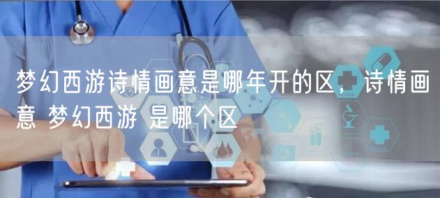 梦幻西游诗情画意是哪年开的区,诗情画意 梦幻西游 是哪个区