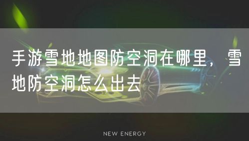 手游雪地地图防空洞在哪里，雪地防空洞怎么出去