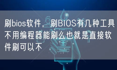 刷bios软件，刷BIOS有几种工具不用编程器能刷么也就是直接软件刷可以不