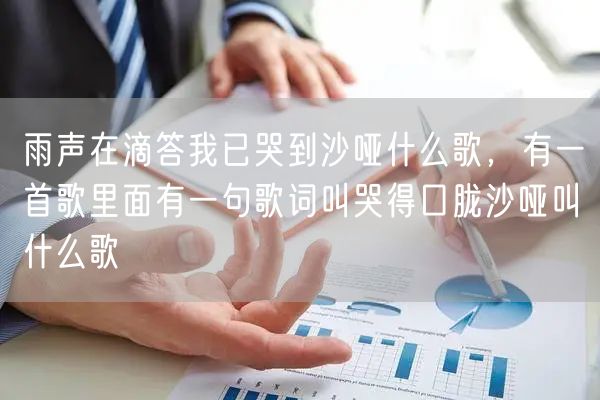 雨声在滴答我已哭到沙哑什么歌，有一首歌里面有一句歌词叫哭得口胧沙哑叫什么歌