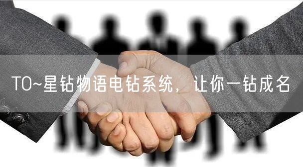 TO~星钻物语电钻系统,让你一钻成名