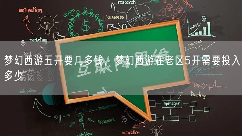 梦幻西游五开要几多钱，梦幻西游在老区5开需要投入多少