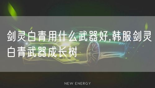 剑灵白青用什么武器好,韩服剑灵白青武器成长树