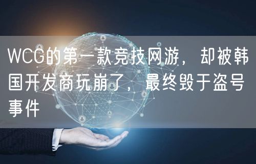 WCG的第一款竞技网游，却被韩国开发商玩崩了，最终毁于盗号事件