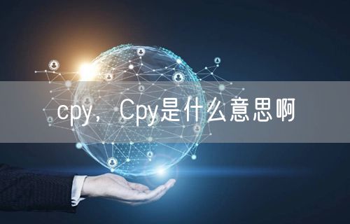 cpy,Cpy是什么意思啊