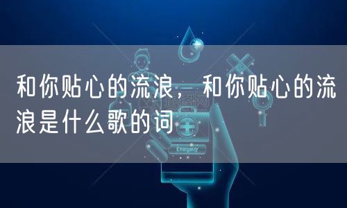 和你贴心的流浪,和你贴心的流浪是什么歌的词