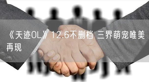 《天迹OL》12.6不删档 三界萌宠唯美再现