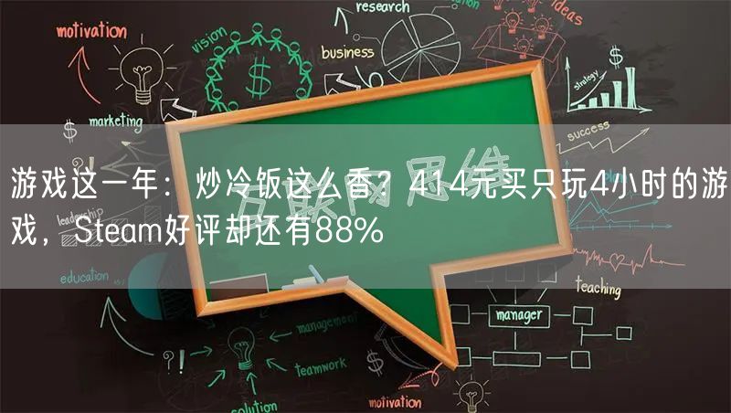 游戏这一年：炒冷饭这么香？414元买只玩4小时的游戏，Steam好评却还有88%
