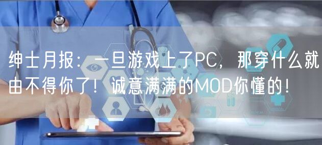 绅士月报：一旦游戏上了PC，那穿什么就由不得你了！诚意满满的MOD你懂的！