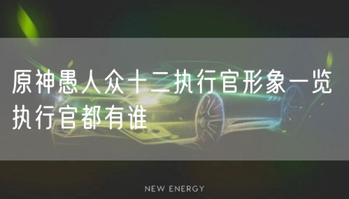 原神愚人众十二执行官形象一览 执行官都有谁