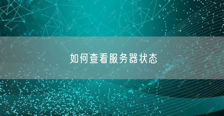 如何查看服务器状态