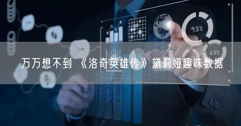 万万想不到 《洛奇英雄传》黛莉娅趣味数据