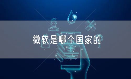 微软是哪个国家的