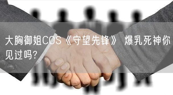 大胸御姐COS《守望先锋》 爆乳死神你见过吗?